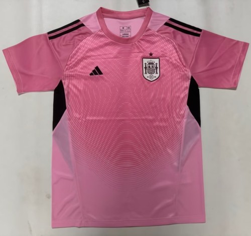 2026 Spain Pink GoalKeeper Fans Soccer Jersey