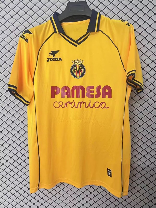 26-27 Villarreal Retro Version Fans Soccer Jersey