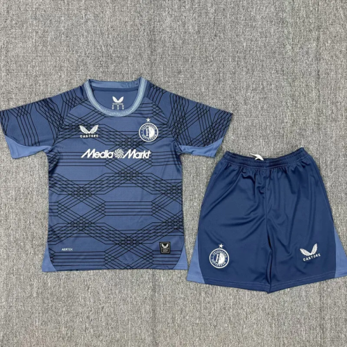 25-26 Feyenoord Away Kids Soccer Jersey