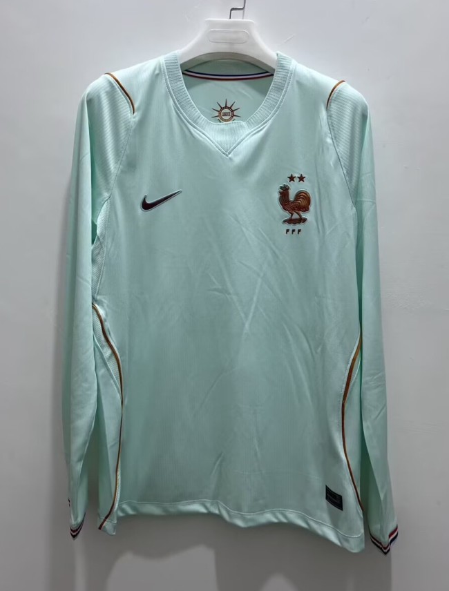 2026 World Cup France Away Long sleeves Fans Soccer Jersey (长袖)