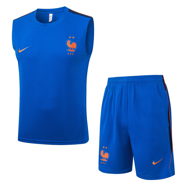 26-27 France High Quality Tank Top And Shorts Suit