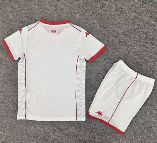 26-27 Tunisia Away Kids Soccer Jersey