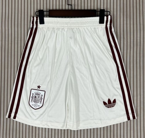 2026 Spain Away White Shorts Pants