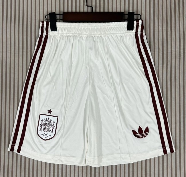 2026 Spain Away White Shorts Pants