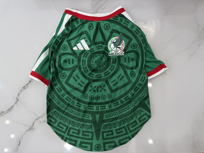 2026 Mexico Home Pet Soccer Jersey (短袖)