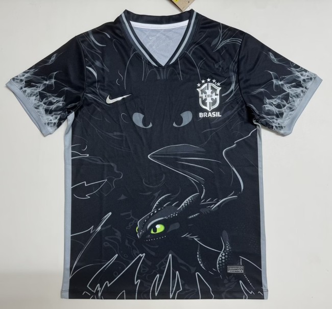 26-27 Brazil Black Special Edition Fans Soccer Jersey