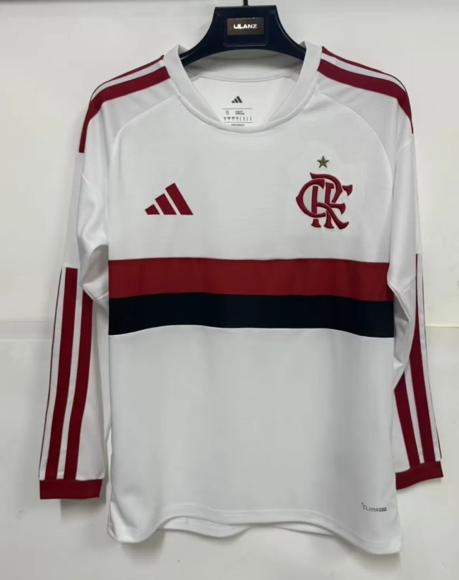 26-27 Flamengo Away Long Sleeve Fans Soccer Jersey (长袖)