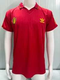 1990 Belgium Home Retro Soccer Jersey