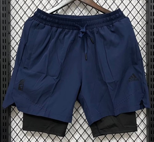 2026 ON Dark blue Casual Double Layer Short Pants