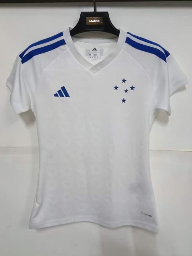 26-27 Cruzeiro Away Women Fans Soccer Jersey (女)