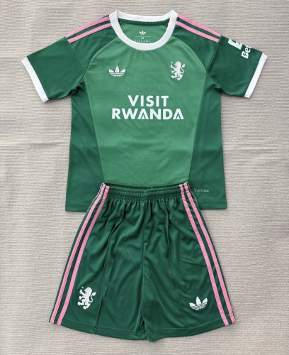 26-27 Aston Villa Green GoalKeeper Kids Soccer Jersey