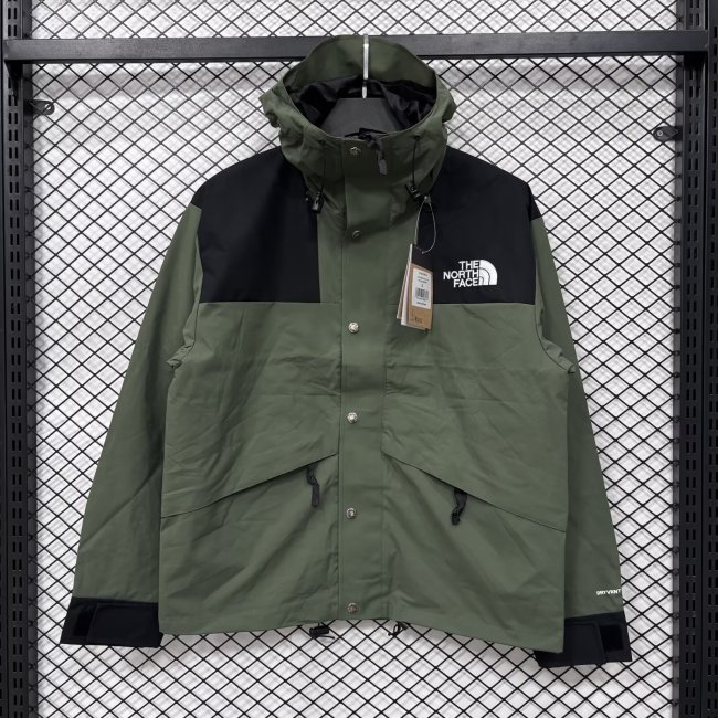 2026 TNF Green New Pattern Embroidered Windbreaker