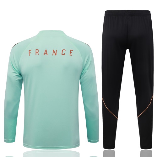 26-27 France High Quality Half Pull Tracksuit