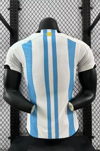 2022 Argentina Home Player Version Retro Soccer Jersey (三星)