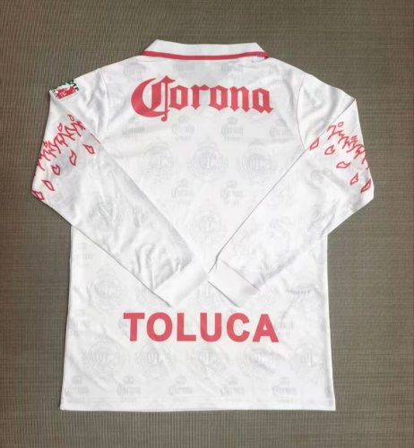 1996-1997 Toluca Away Long Sleeve Retro Soccer Jersey