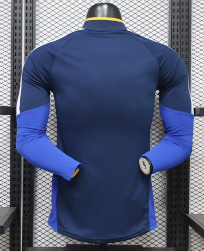 26-27 Boca Juniors Blue Long Sleeve Player Version Soccer Jersey*长袖球员