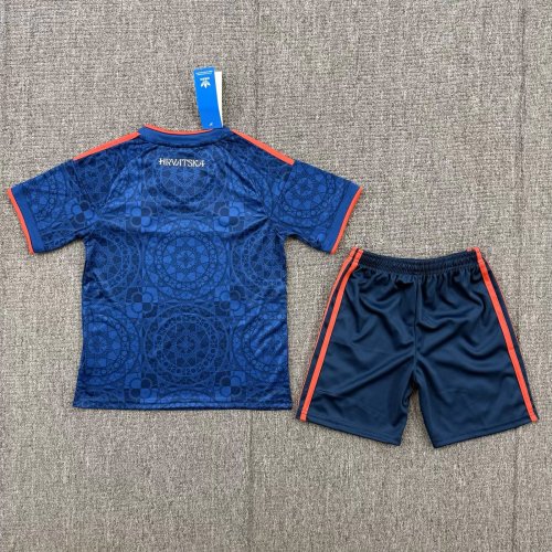 26-27 Croatia Away Kids Soccer Jersey