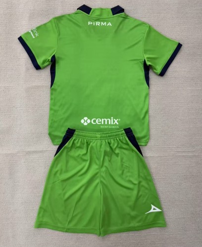 26-27 Cruz Azul Green Goalkeeper Kids Soccer Jersey