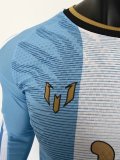 26-27 Argentina Messi Farewell Match Signature Version Long Sleeve Player Version Soccer Jersey*长袖球员