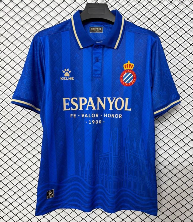 26-27 Espanyol Blue Special Edition Fans Soccer Jersey