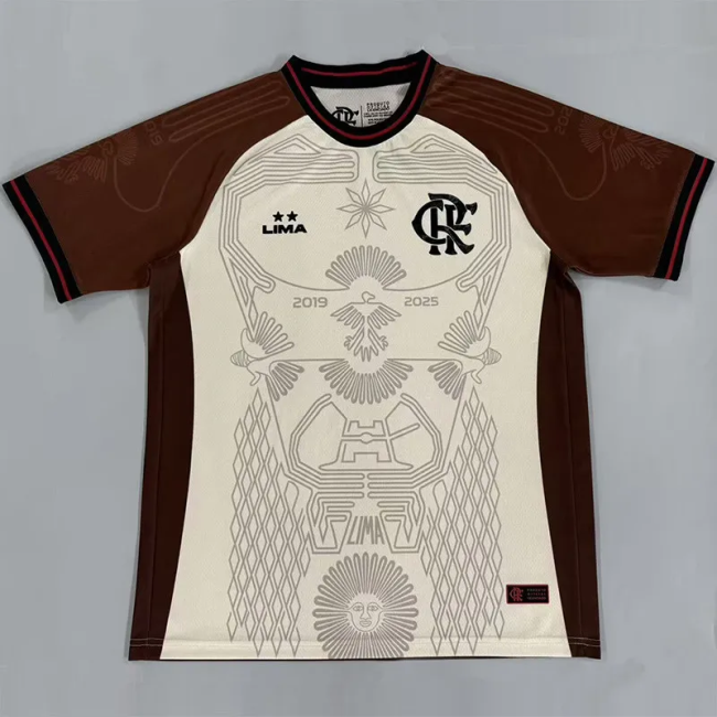 26-27 Flamengo Beige Brown Training shirts