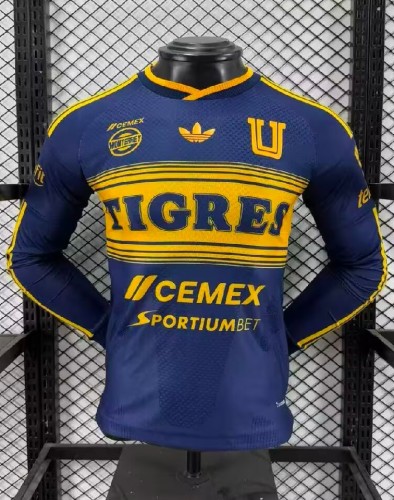 26-27 Tigres UANL Away Long Sleeve Player Version Soccer Jersey*长袖球员