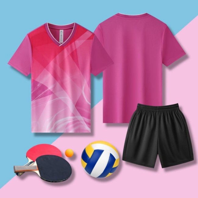 Table Tennis, Badminton and Volleyball Comprehensive Set pink