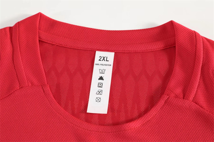 X932#  (red) Set.Jersey & Short High Quality  - Material: 100% polyester fiber
