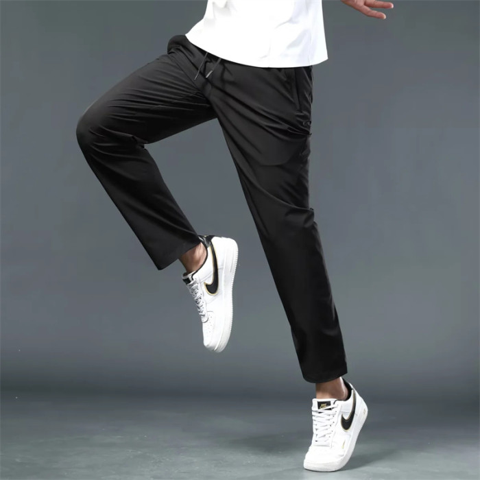 CK551# (black) Loose pants-Material: 90% polyester and 10% spandex
