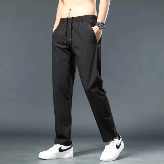 CK551# (black) Loose pants-Material: 90% polyester and 10% spandex