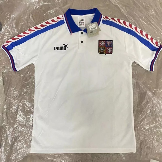 1996 CZECH Away Retro Soccer Jersey