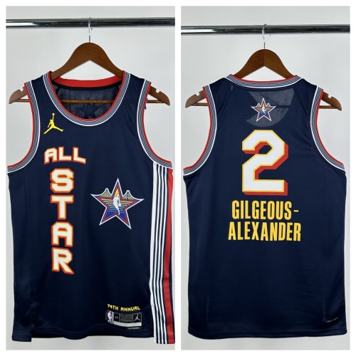 2025 ALL-STAR GILGEOUS-ALEXANDER #2 Top Quality Hot Pressing NBA Jersey