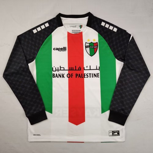 25-26 Palestine Home Long sleeves Fans Soccer Jersey
