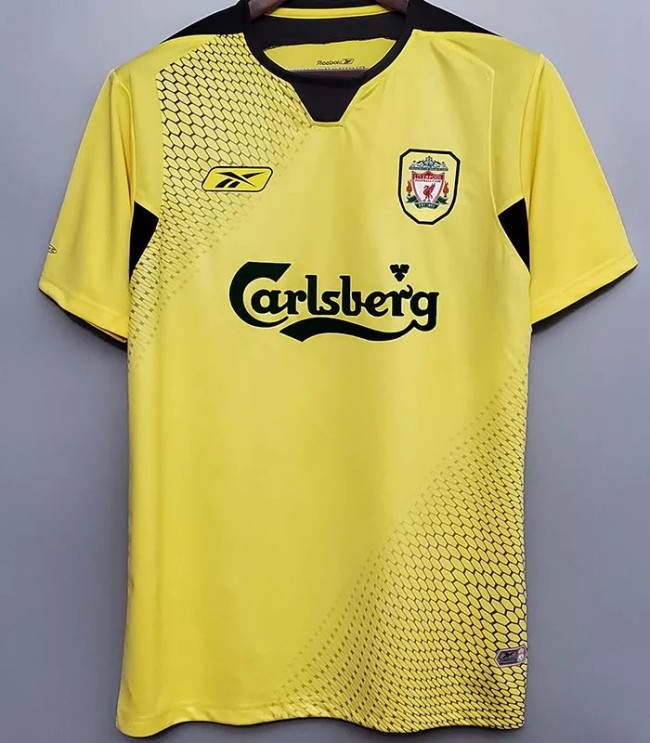2004-2005 LIV AwayYellow Retro Soccer Jersey