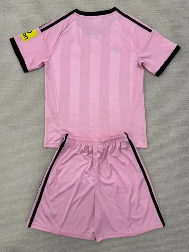 25-26 Newcastle Pink Goalkeeper Kids Soccer Jersey