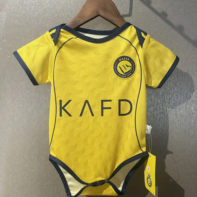 25-26 AL-Nassr Home Baby Infant Crawl Suit 1:1 Thai Quality