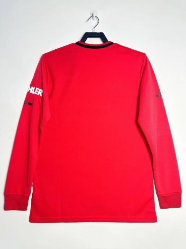 2018-2019 Man Utd Home Long sleeves Retro Soccer Jersey
