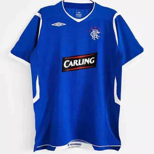 2008-2009 Rangers Home Retro Soccer Jersey