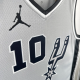 20-21 SA Spurs SOCHAN #10 Grey Top Quality Hot Pressing NBA Jersey (Trapeze Edition)