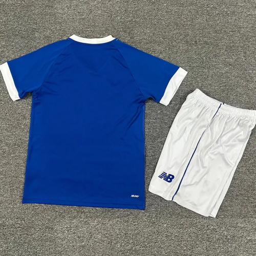 25-26 Cardiff City Home Kids Soccer Jersey 1:1 Thai Quality