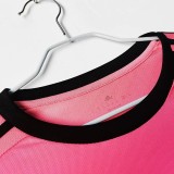 2015-2016 JUV Away Pink Retro Long Sleeve Soccer Jersey