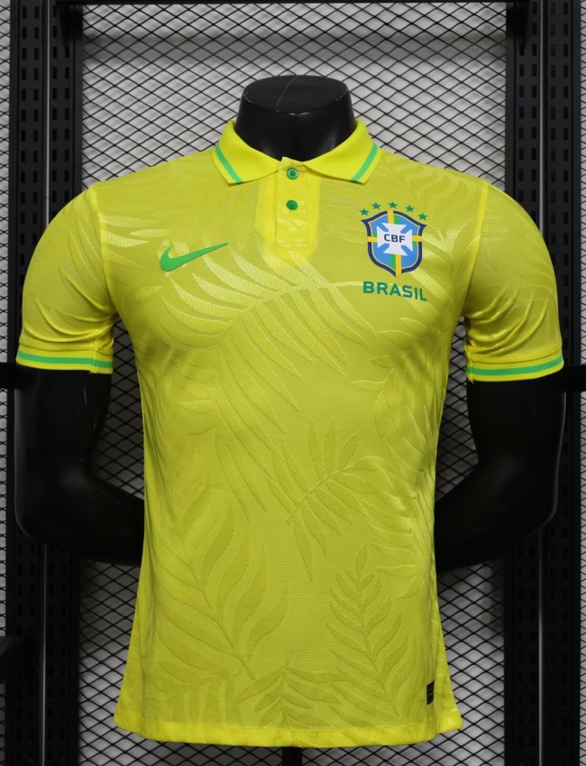 25-26 Brazil Yellow Special Edition Player Version Soccer Jersey
