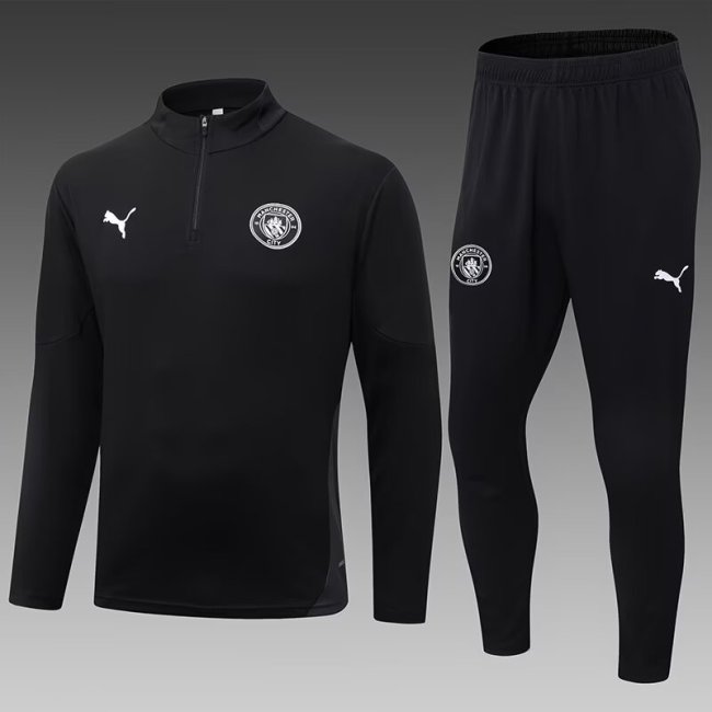 25-26 Man City High Quality Half Pull Tracksuit