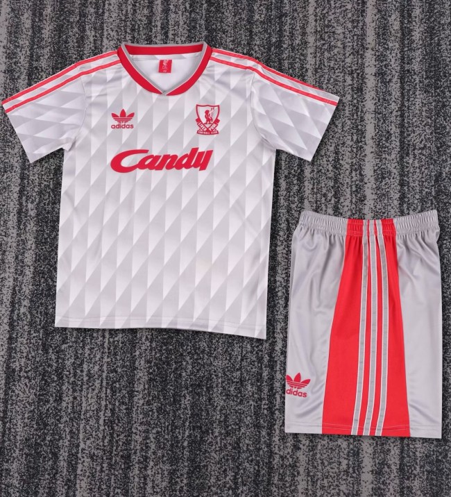 1989-1991 LIV Away Retro Kids Soccer Jersey