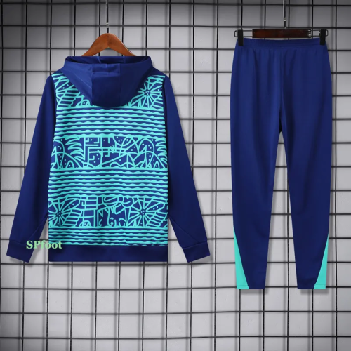 25-26 Brazil Royal blue Hoodie Tracksuit (卫衣套装)