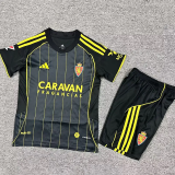 25-26 Zaragoza Away Kids Soccer Jersey 1:1 Thai Quality