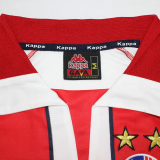 1999-2001 Red Star Home Retro Long Sleeve Soccer Jersey