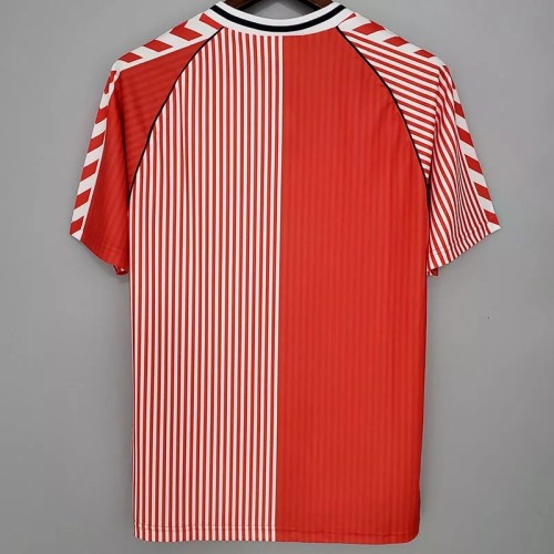 1986 Denmark Home Retro Soccer Jersey