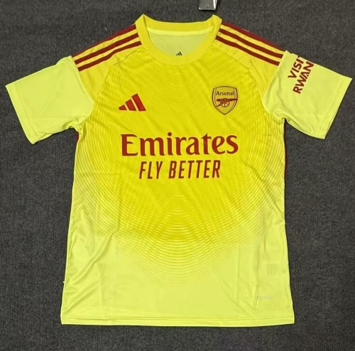 25-26 ARS Light Yellow GoalKeeper Fans Soccer Jersey
