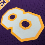2001 LAKERS BRYANT #8 Purple Retro Top Quality Hot Pressing NBA Jersey